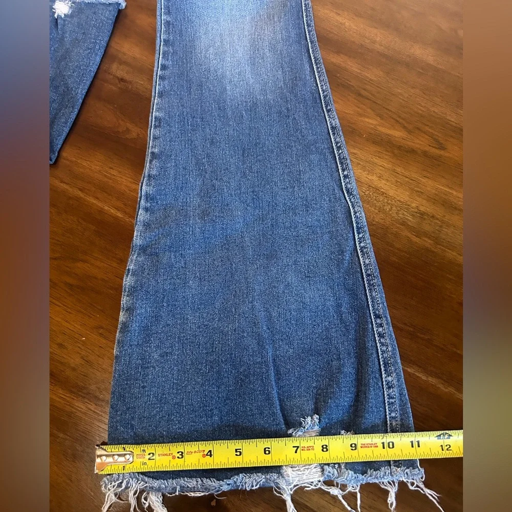 Flying Monkey High Rise Distressed Blue Jeans - Picture 6 of 8
